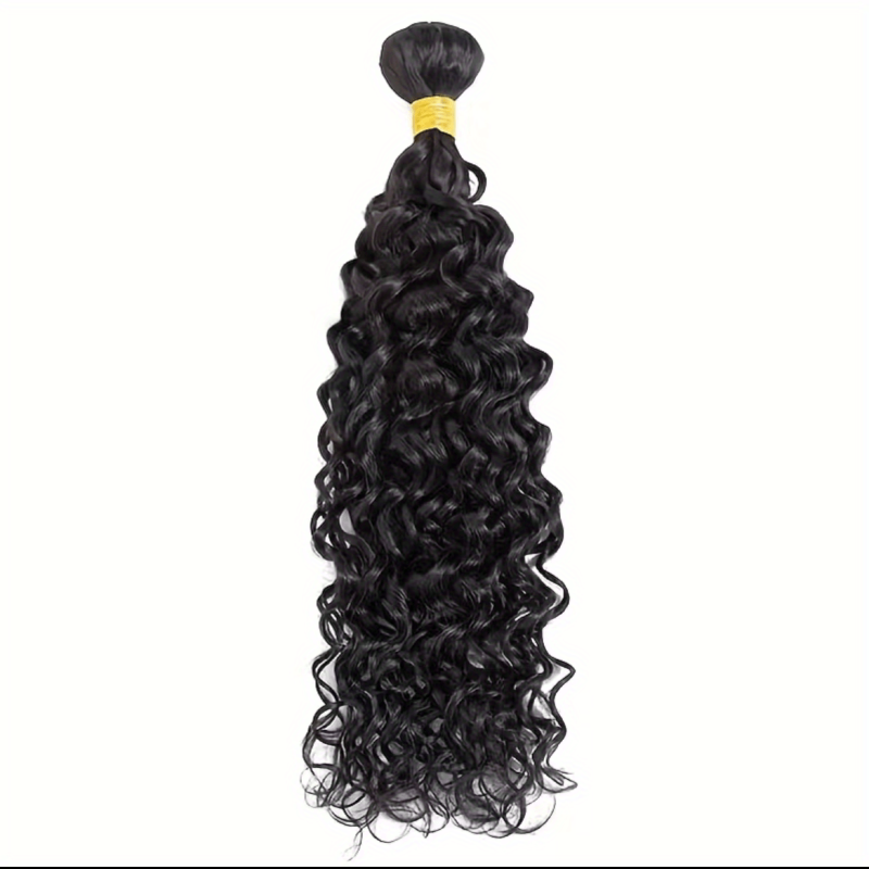 Curly Wavy Human Hair Bundle For Women Natural 32 Inch