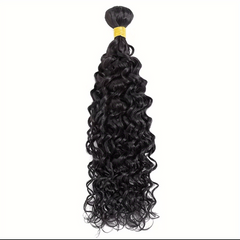 Curly Wavy Human Hair Bundle For Women Natural 32 Inch
