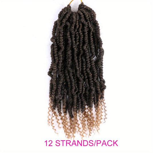 6 Packs Bomb Twist Crochet Hair Spring Twist Braids Synthetic Hair Extensions