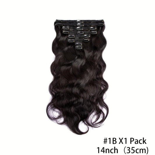Body Wave Clip In Hair Extensions 120g 240g Full Head Brazilian Clip On Hair