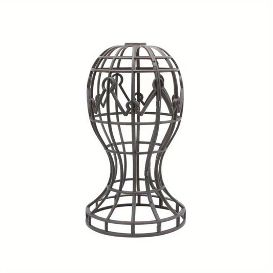 Foldable Wig & Hat Display Stand with Lantern Holder