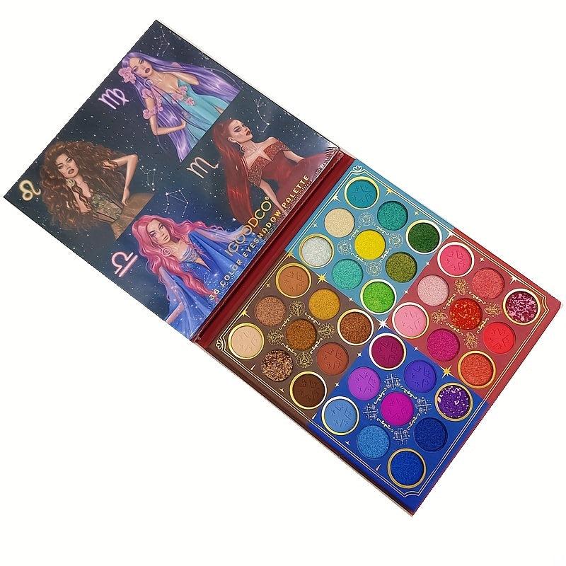 Brown Tone Women's Daily Makeup Palette Pearly Shimmer Matte Glitter Finish