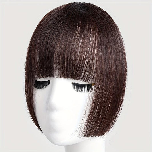 10in Hime Cut Hair Bangs With Sideburns Synthetic Clip In Hair Extensions