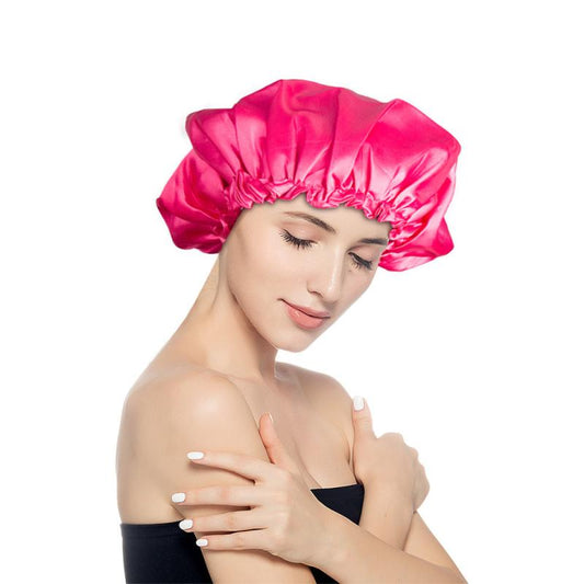 Breathable Double Layer Satin Bonnet for Women