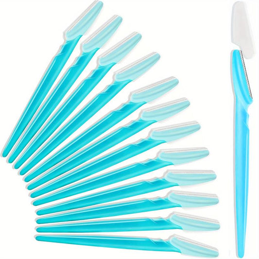 12 Pcs Eyebrow Razor Exfoliating Dermaplaning Tool For Women Face Facial Razors