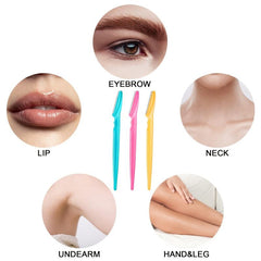 12 Pcs Eyebrow Razor Exfoliating Dermaplaning Tool For Women Face Facial Razors