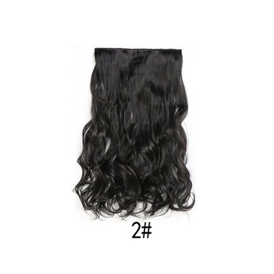 Long Body Wavy Clip In Hair Extensions Heat Resistant Hairpiece