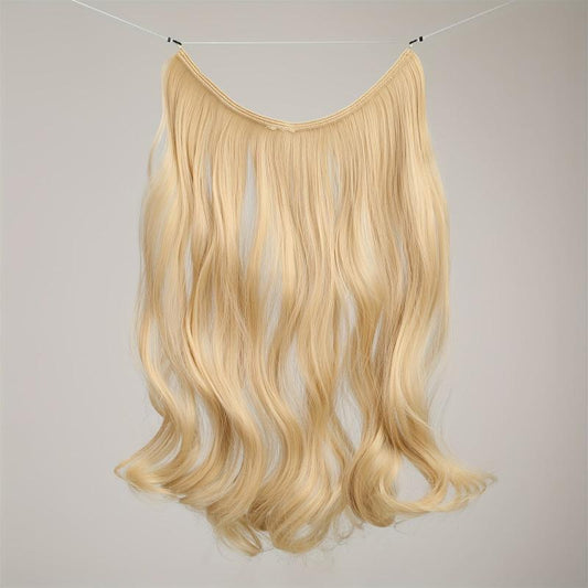 Wavy Hair Pieces Synthetic Extensions for Daily Use