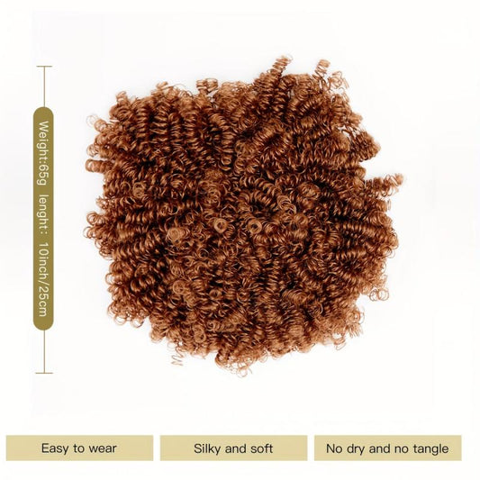 Afro Puff Kinky Curly Drawstring Ponytail Extension For Women