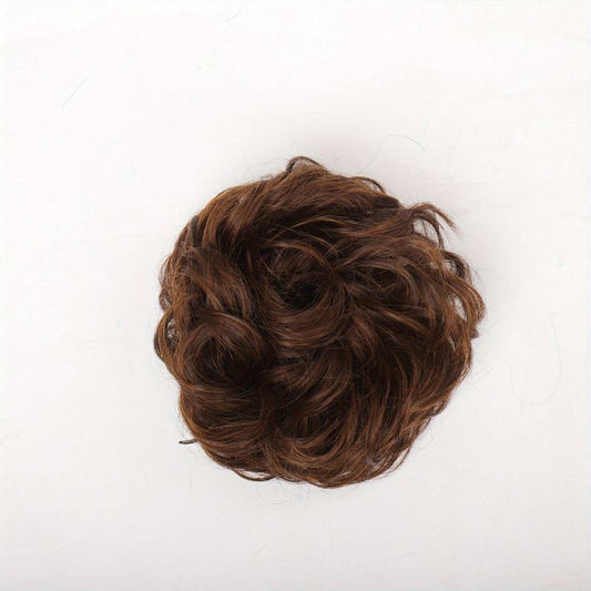 Messy Scrunchie Curly Hair Bun - Bract Accessory