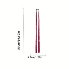 Y2K Tinsel Hair Extension 2 Strands Colorful Glitter Synthetic Hair 50 8 Cm