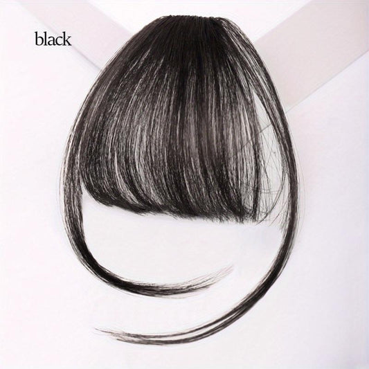 Human Hair Air Bangs With Sideburns Clip In Hair Extensions Natural Look