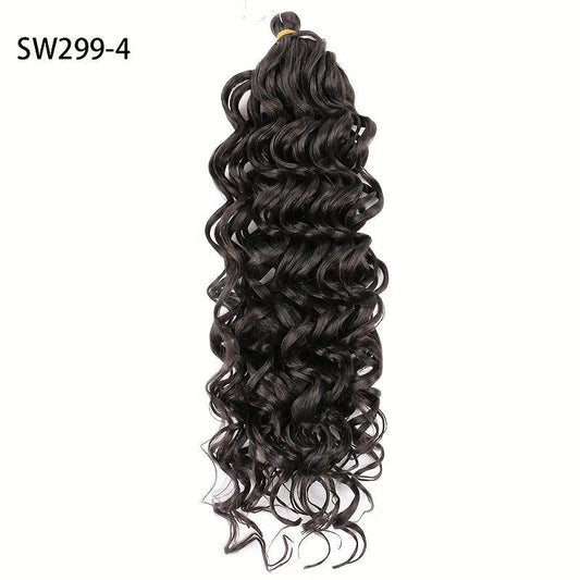 Long Curly Synthetic Crochet Hair Extensions Natural Look