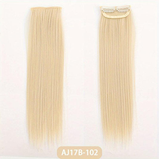 30 48 Cm Straight Synthetic Clip Hair Extension Wig