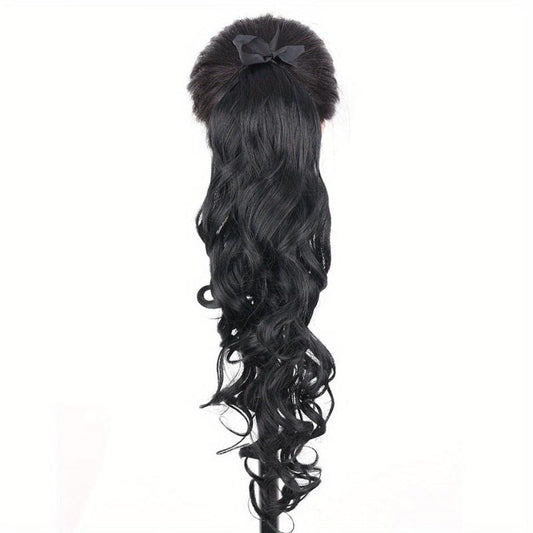 Curly Wavy Ponytail Extensions 45-72 cm Long Clip In Hair Extensions
