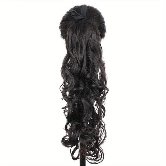Curly Wavy Ponytail Extensions 45-72 cm Long Clip In Hair Extensions