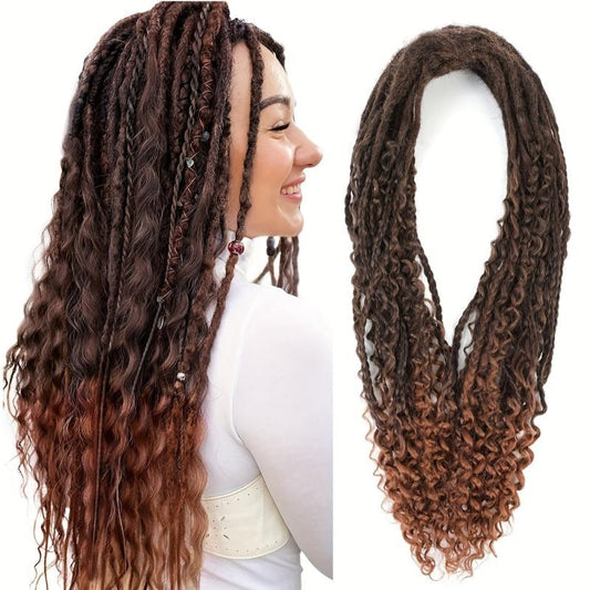 Boho Double Ended Dreadlocks Extensions 60CM Soft Honey B