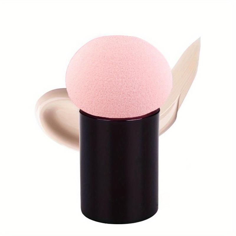 Mushroom Head Shape Puff Sponge w/ Handle for Liquid Creams Powder