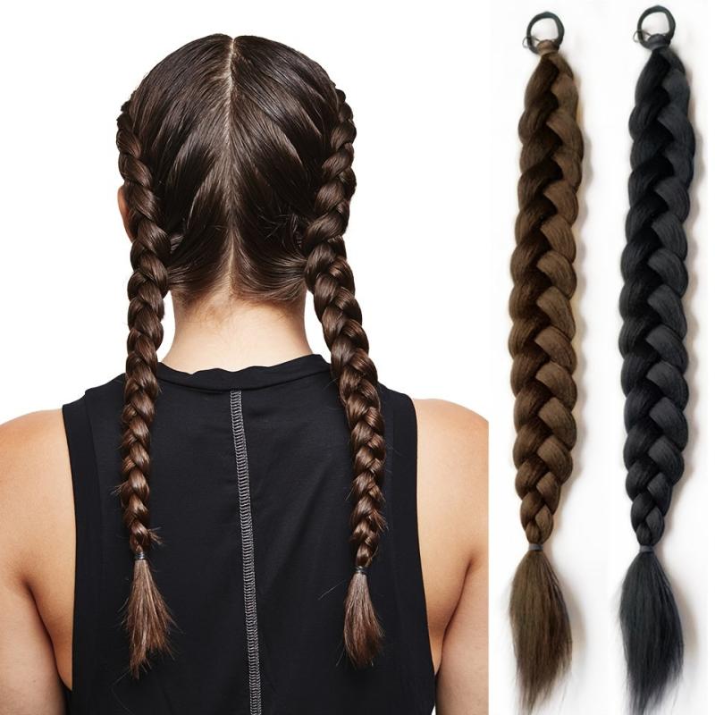 Long Braid Ponytail Extension Synthetic Heat Resistant Hair Extension
