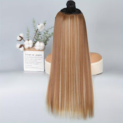 96 cm Straight Hair Extensions Invisible Wire Synthetic Fiber Hair