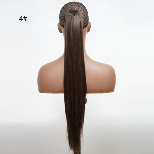 Long Straight Hair Ponytail Braid Wig Synthetic Heat Resistant 613