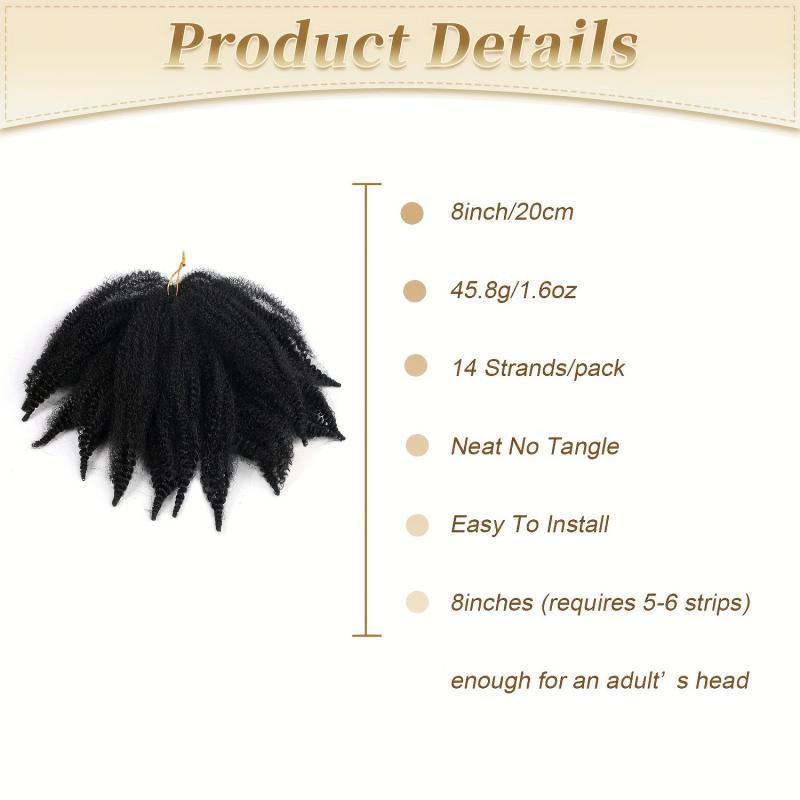 Afro Kinky Crochet Hair Wig for Women