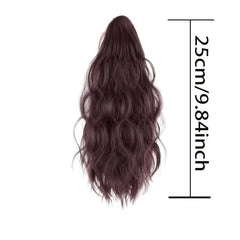 Claw Ponytail Wavy Ponytail Extensions Synthetic Clip In Hair Extensions