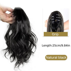 Claw Ponytail Wavy Ponytail Extensions Synthetic Clip In Hair Extensions