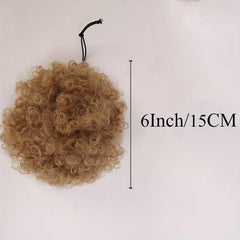 Curly Afro Puff Drawstring Ponytail for Women