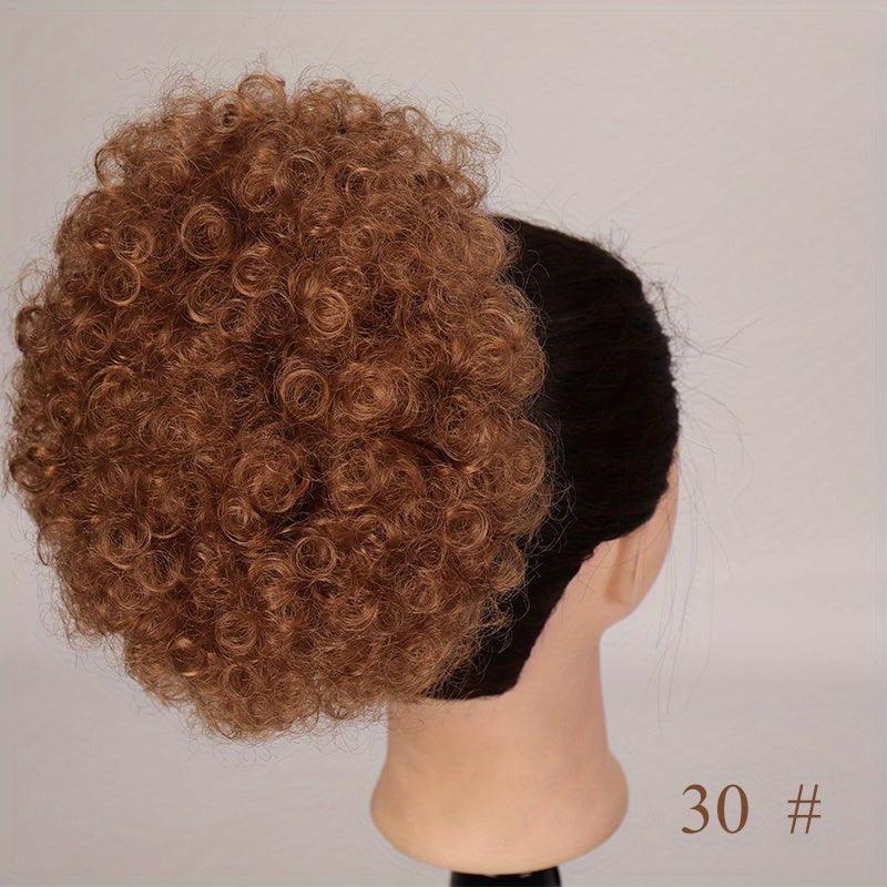 Curly Afro Puff Drawstring Ponytail for Women