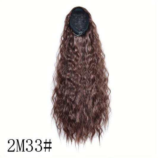 Long Curly Ponytail Extensions Synthetic Clip In Hair