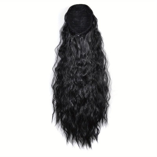 Long Curly Ponytail Extensions Synthetic Clip In Hair