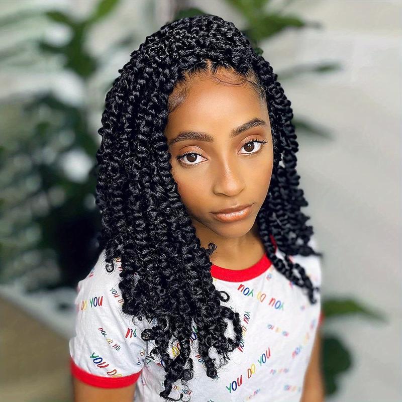 8 Packs Passion Twist Hair Extensions Pre-twisted Crochet Braids Hair For Women