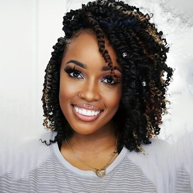 8 Packs Passion Twist Hair Extensions Pre-twisted Crochet Braids Hair For Women
