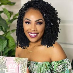 8 Packs Passion Twist Hair Extensions Pre-twisted Crochet Braids Hair For Women