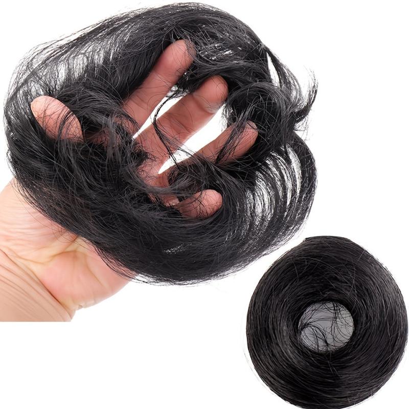 Scrunchie Wig Headpiece Clips for Natural Ponytail Cap