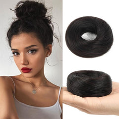 Scrunchie Wig Headpiece Clips for Natural Ponytail Cap