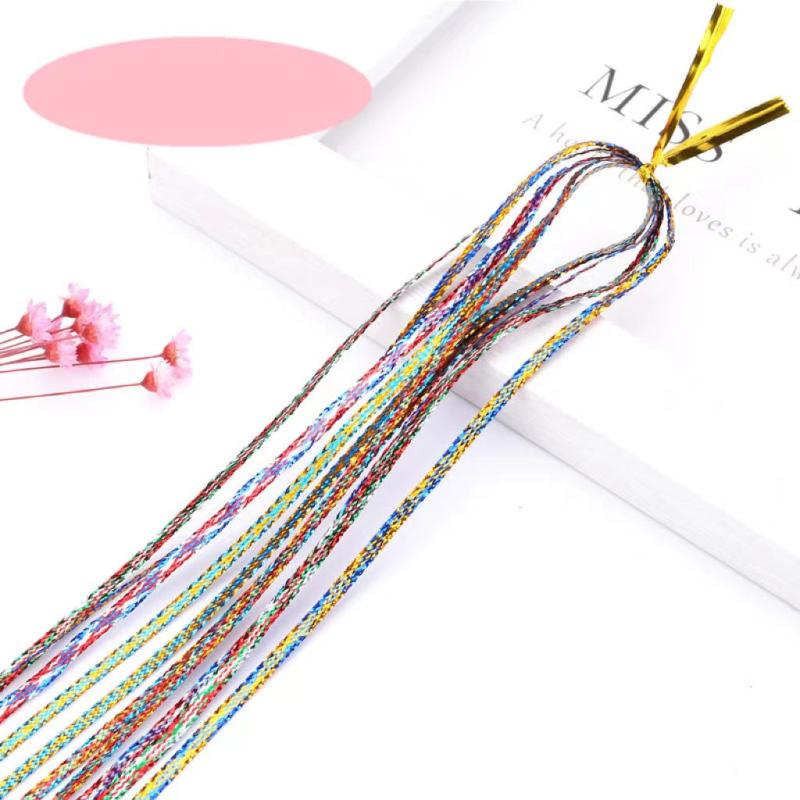Colorful Braided Hair Rope DIY Ponytail Hair Ribbons Braids Hair Rope