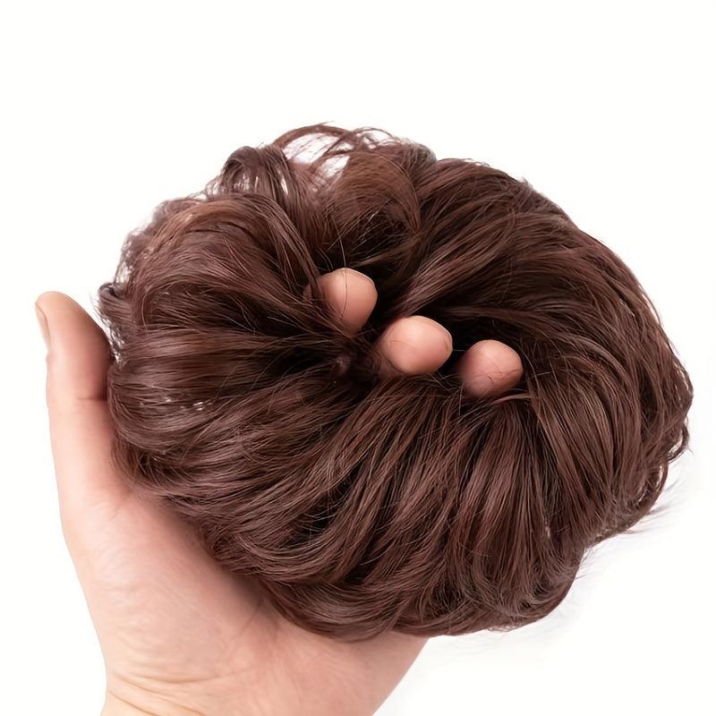 Messy Bun Hair Piece for Women Synthetic Wavy Chignon Ponytail