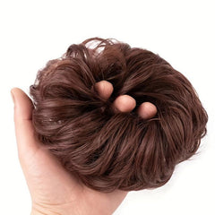 Messy Bun Hair Piece for Women Synthetic Wavy Chignon Ponytail