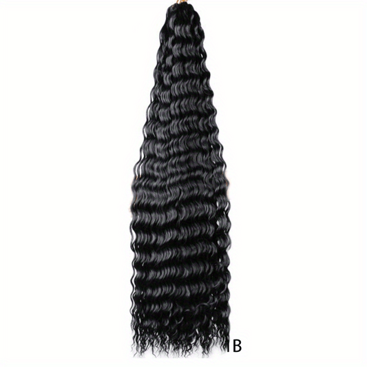 Long Curly Deep Wave Crochet Hair Extensions for Daily Use