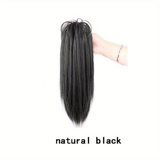Long Straight Claw Ponytail 35 Wig Braid Waterfall Ponytail