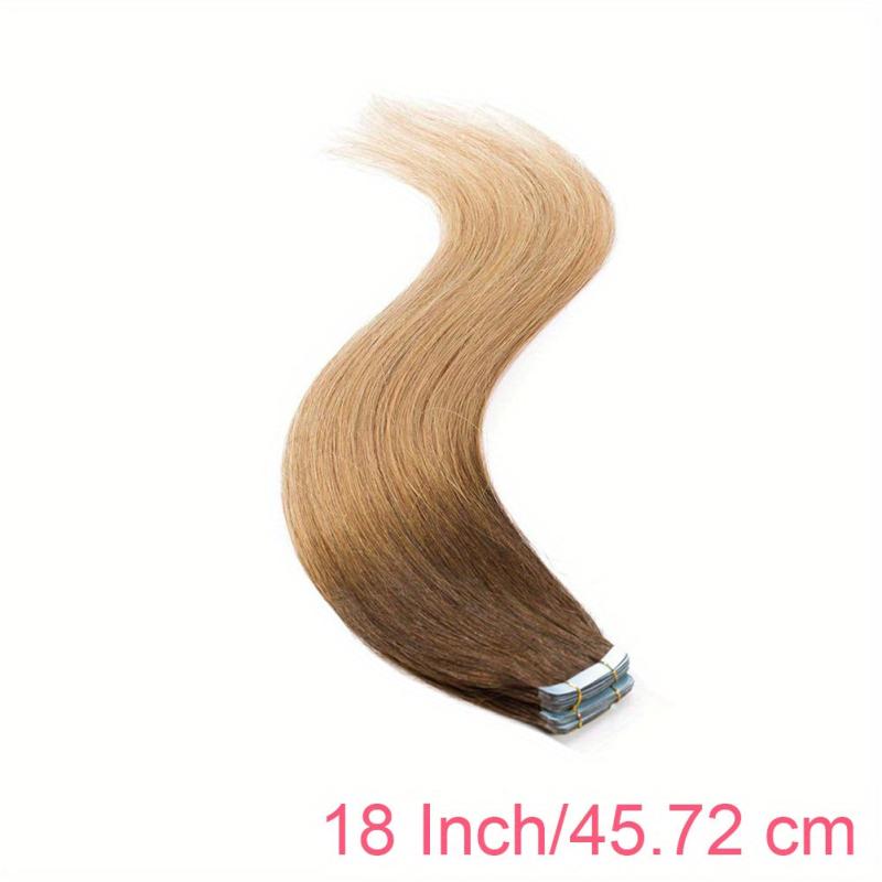 20pcs Tape In Hair Extensions 4T27 50Gram 20Pcs Double Weft Seamless Straight