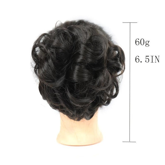 Messy Hair Bun Curly Wavy Hair Scrunchies Synthetic Fiber Ponytail Extensions