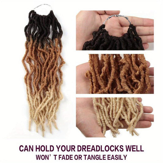 45 72 Cm Ombre Faux Locs Crochet Hair Extensions for Women