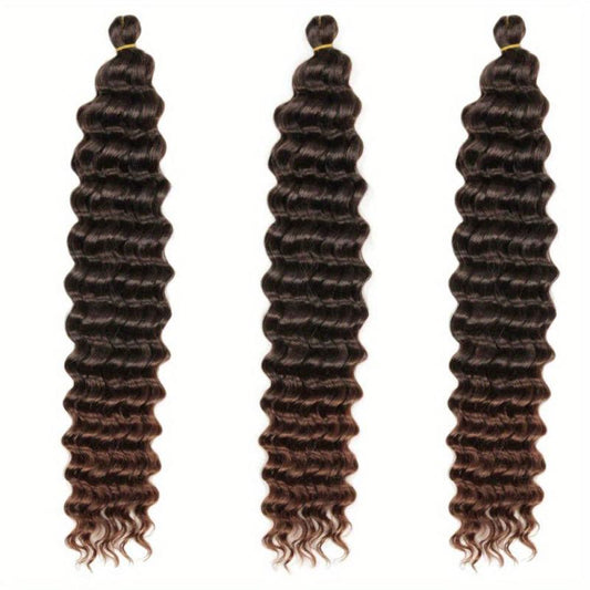 55 88 Cm Curl Crochet Hair Synthetic Deep Wave Twist Crochet Braids Hair