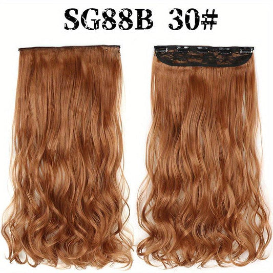Long Wavy Curly Hair Extensions 5 Clips In Heat Resistant Hair Pieces