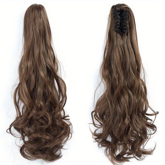 60 96 Cm Claw Clip In Ponytail Extensions Long Curly Wavy Ponytail