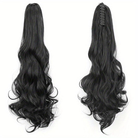 60 96 Cm Claw Clip In Ponytail Extensions Long Curly Wavy Ponytail