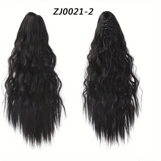 35 56 Cm Curly Wavy Ponytail Extensions Claw Clip In Hair Extensions for Women
